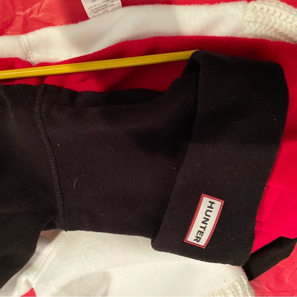 Hunter Shearling Shoe Inserts Size L and 3 Hunter Socks Red Black White Sz 9 10 - Picture 6 of 11
